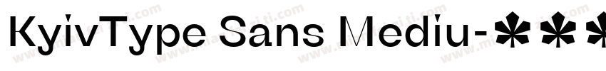 KyivType Sans Mediu字体转换